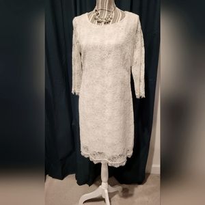 White lace dress